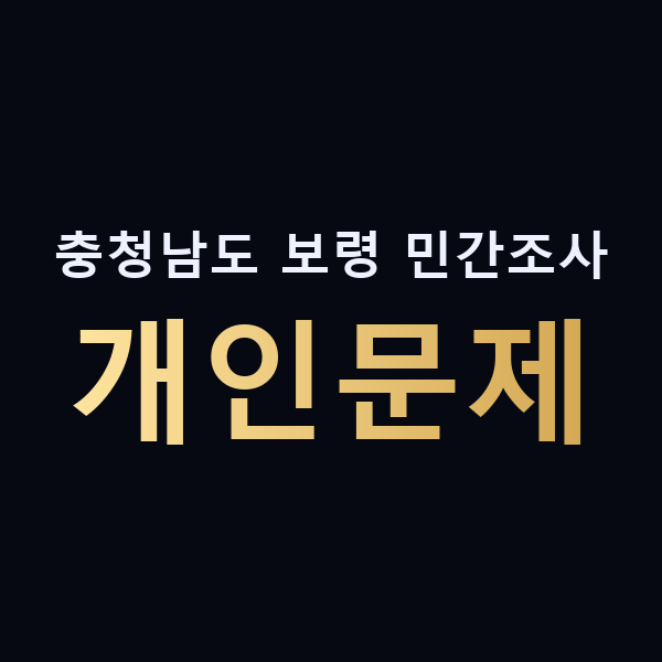 충청남도 보령 민간조사 개인문제 맥가이버