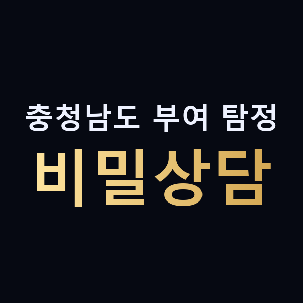 충청남도 부여 탐정 비밀상담 맥가이버