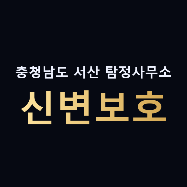 충청남도 서산 탐정사무소 신변보호 맥가이버