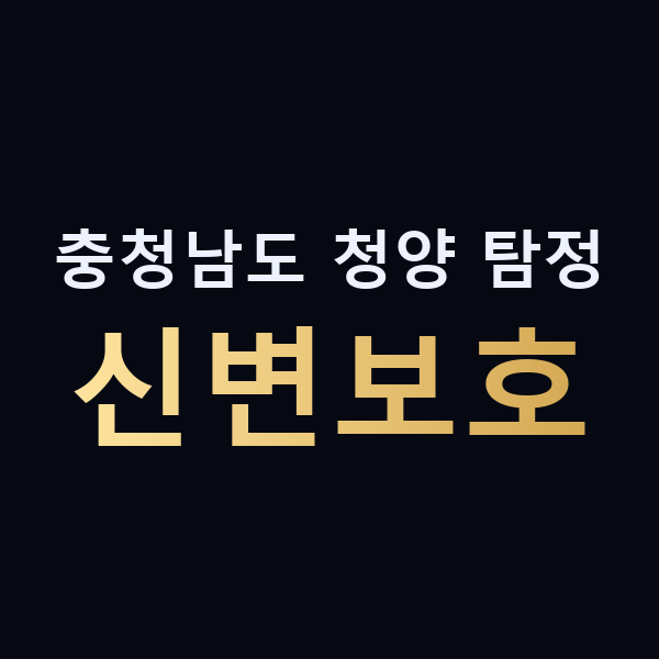 충청남도 청양 탐정 신변보호 맥가이버