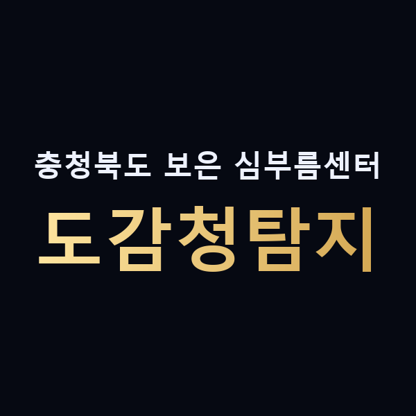 충청북도 보은 심부름센터 도감청탐지 맥가이버