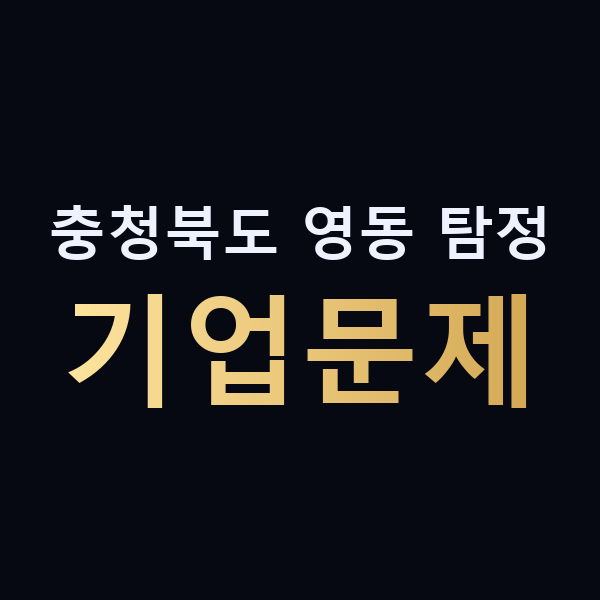 충청북도 영동 탐정 기업문제 맥가이버