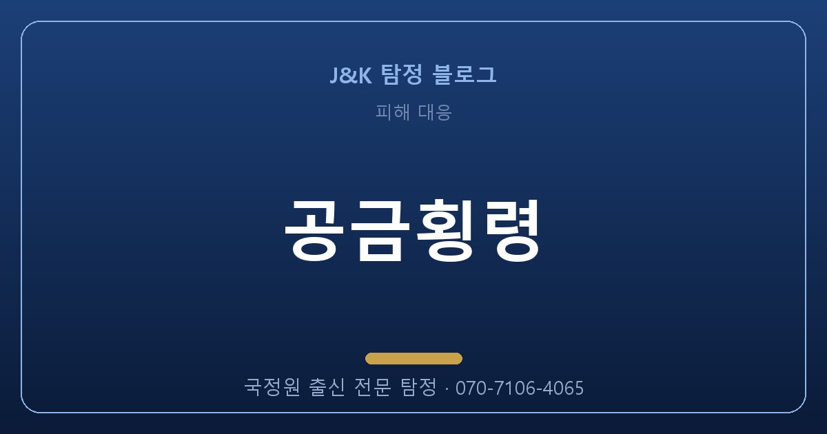 공금횡령, 국정원 출신에게 맡겨야 하는 이유